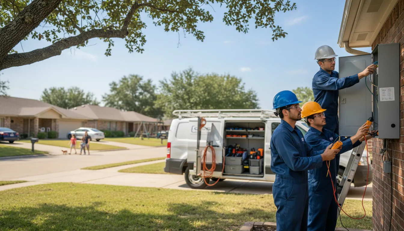 Certified electrician providing emergency electrical services in Glenfield, ND